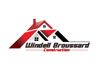 Windell Broussard Construction logo design by bosbejo
