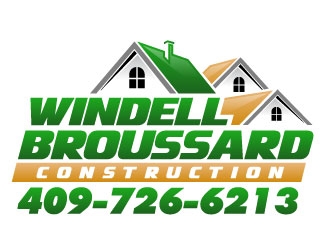 Windell Broussard Construction logo design by daywalker