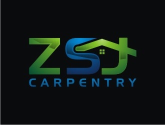 ZSJ Carpentry logo design by bricton
