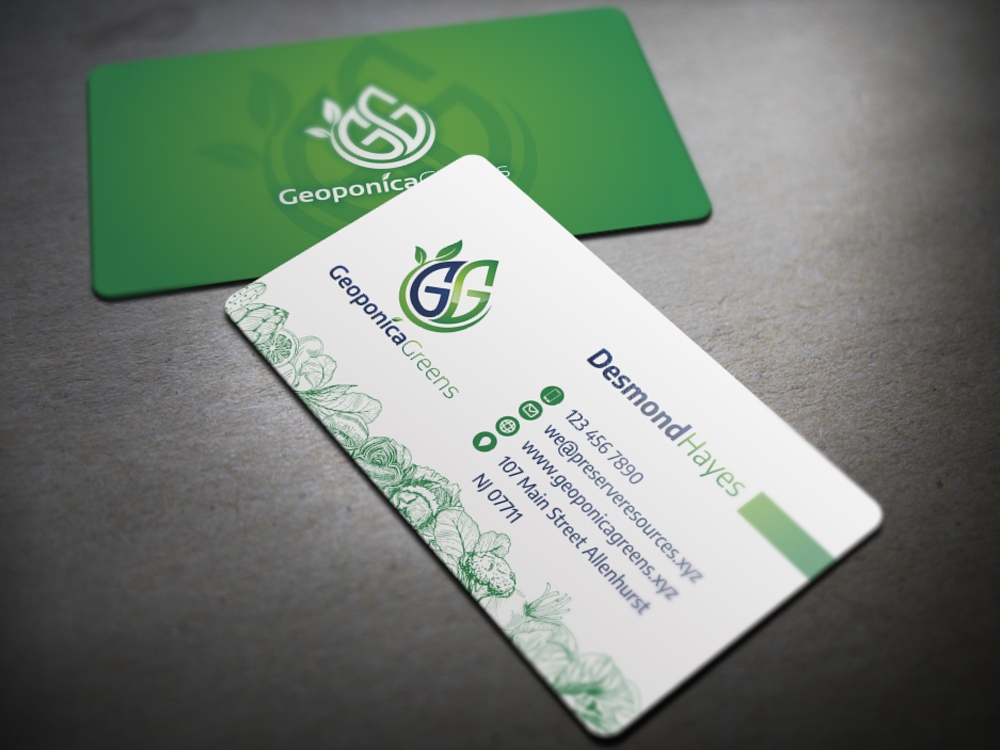 Geoponica Greens  logo design by Realistis