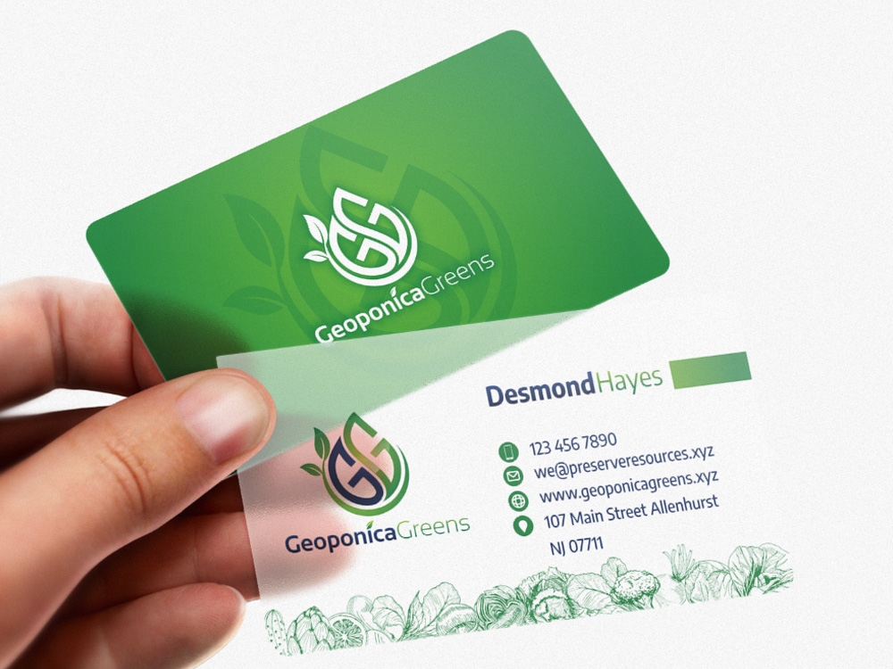 Geoponica Greens  logo design by Realistis