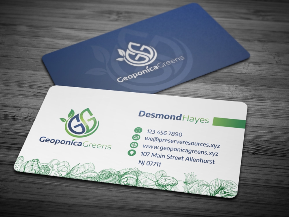 Geoponica Greens  logo design by Realistis