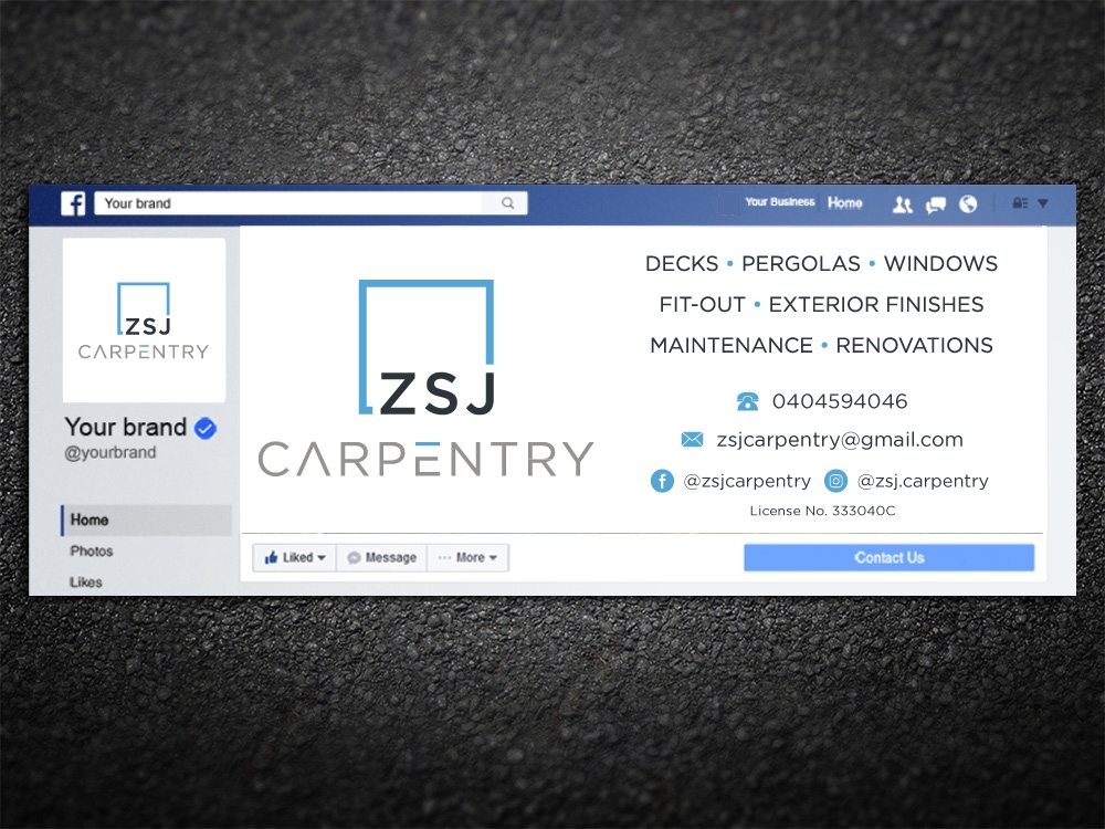 ZSJ Carpentry logo design by labo