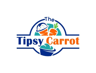 The Tipsy Carrot  logo design by Anizonestudio