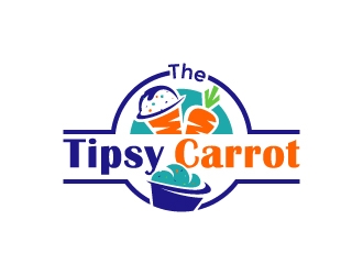 The Tipsy Carrot  logo design by Anizonestudio
