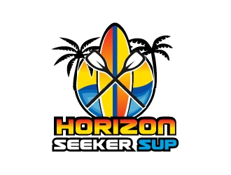 Horizon Seeker Stand Up Paddle Boarding (Horizon Seeker SUP) logo design by samuraiXcreations