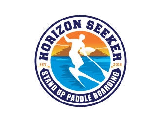 Horizon Seeker Stand Up Paddle Boarding (Horizon Seeker SUP) logo design by sanworks