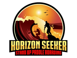 Horizon Seeker Stand Up Paddle Boarding (Horizon Seeker SUP) logo design by Suvendu