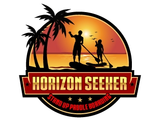 Horizon Seeker Stand Up Paddle Boarding (Horizon Seeker SUP) logo design by Suvendu