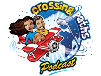 Crossing Paths Podcast  logo design by REDCROW
