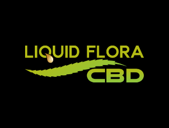 Liquid Flora CBD logo design by nona