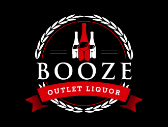Booze Outlet       Liquor - Beer - Wine logo design by pencilhand