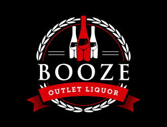 Booze Outlet       Liquor - Beer - Wine logo design by pencilhand