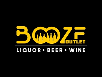 Booze Outlet       Liquor - Beer - Wine logo design by Mbezz