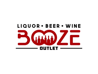 Booze Outlet       Liquor - Beer - Wine logo design by Mbezz