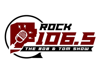 Rock 106.5 logo design by DreamLogoDesign