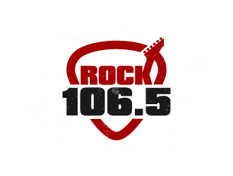 Rock 106.5 logo design by pencilhand