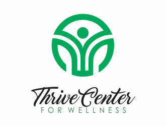 Thrive Center for Wellness logo design by up2date