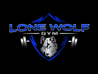 Lone Wolf Gym logo design by Andri