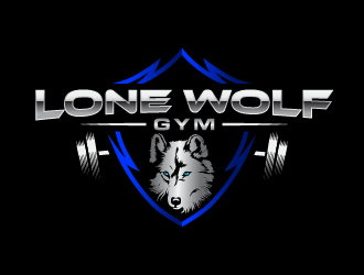Lone Wolf Gym logo design by Andri