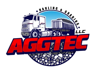 AggTec Hauling & Grading LLC logo design by DreamLogoDesign