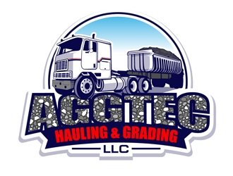 AggTec Hauling & Grading LLC logo design by DreamLogoDesign