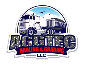 AggTec Hauling & Grading LLC logo design by DreamLogoDesign