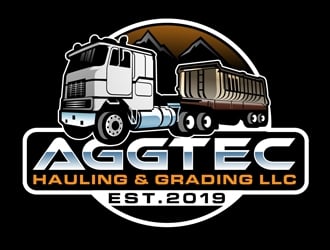 AggTec Hauling & Grading LLC logo design by DreamLogoDesign