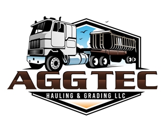 AggTec Hauling & Grading LLC logo design by DreamLogoDesign