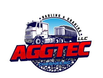 AggTec Hauling & Grading LLC logo design by DreamLogoDesign