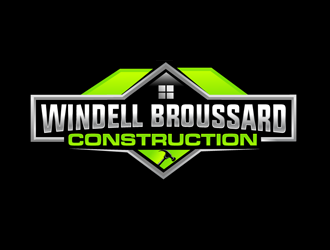 Windell Broussard Construction logo design by megalogos