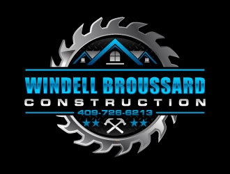 Windell Broussard Construction logo design by J0s3Ph