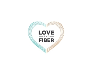 Love and Fiber logo design by Eliben
