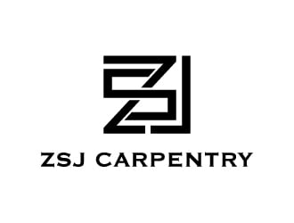 ZSJ Carpentry logo design by abss