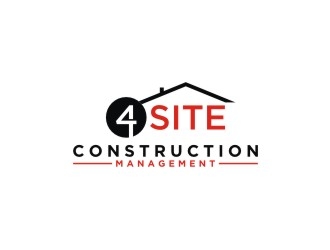 4 Site Construction Management  logo design by bricton