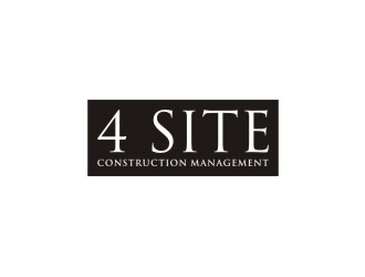 4 Site Construction Management  logo design by bricton