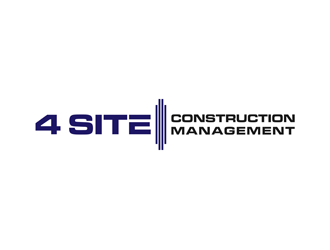 4 Site Construction Management  logo design by alby