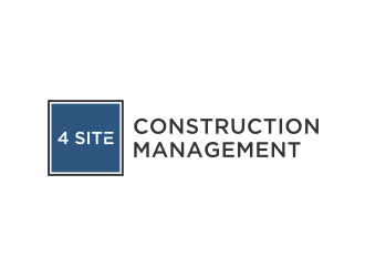 4 Site Construction Management  logo design by Gravity