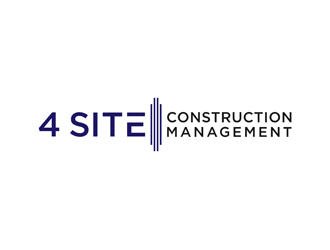 4 Site Construction Management  logo design by alby