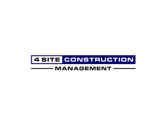 4 Site Construction Management  logo design by Zhafir