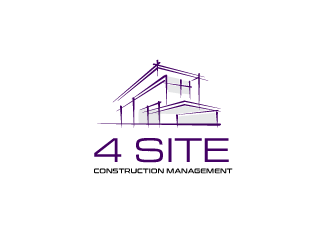 4 Site Construction Management  logo design by PRN123