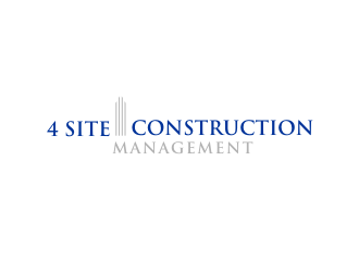 4 Site Construction Management  logo design by rdbentar