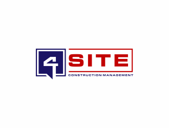 4 Site Construction Management  logo design by checx