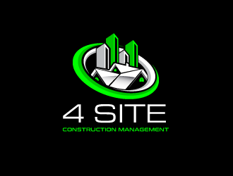 4 Site Construction Management  logo design by PRN123