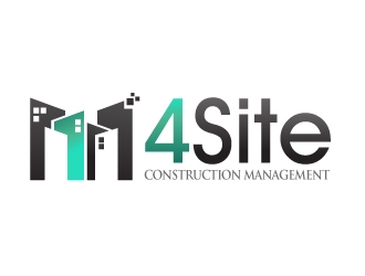 4 Site Construction Management  logo design by Dawnxisoul393