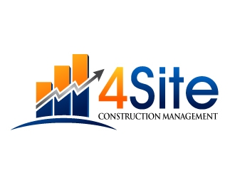 4 Site Construction Management  logo design by Dawnxisoul393