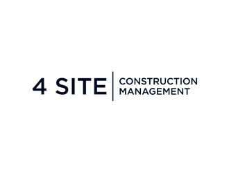 4 Site Construction Management  logo design by KQ5