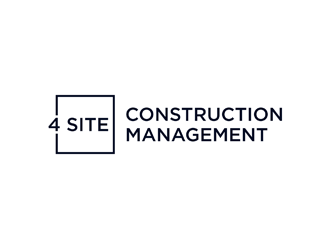 4 Site Construction Management  logo design by KQ5