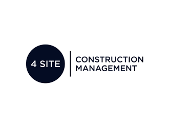 4 Site Construction Management  logo design by KQ5