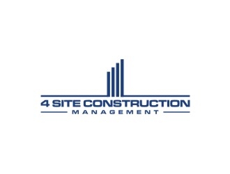 4 Site Construction Management  logo design by Adundas